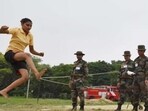 The notification only permits women to apply for Chennai’s Officers Training Academy in the Short Service Commission (SSC) course. (Dheeraj Dhawan/Hindustan Times) The notification only permits women to apply for Chennai’s Officers Training Academy in the Short Service Commission (SSC) course. (Dheeraj Dhawan/Hindustan Times)