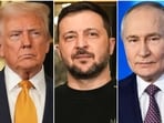 The effort to convene a meeting of Donald Trump, Vladimir Putin, and Volodymyr Zelensky came hours after Putin finished hosting US special envoy Steve Witkoff for three hours of discussions in Moscow. The effort to convene a meeting of Donald Trump, Vladimir Putin, and Volodymyr Zelensky came hours after Putin finished hosting US special envoy Steve Witkoff for three hours of discussions in Moscow.