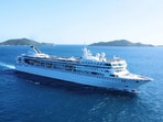 The Odyssey, which can accommodate 650 passengers, boasts a library, fitness centre, pickleball court, entertainment lounges, bars and a spa.