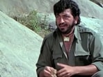 Amjad Khan played the iconic villain Gabbar Singh in Sholay. Amjad Khan played the iconic villain Gabbar Singh in Sholay.