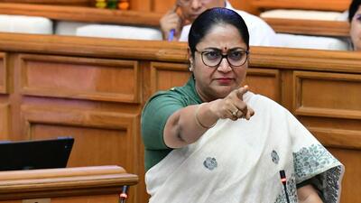 Delhi CM Rekha Gupta addresses during Monsoon session of Delhi legislative Assembly at Delhi Vidhansabha on Wednesday. (HT Photo) Delhi CM Rekha Gupta addresses during Monsoon session of Delhi legislative Assembly at Delhi Vidhansabha on Wednesday. (HT Photo)