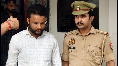 Officers said that they have also booked the unidentified online friend of the suspect. (Sakib Ali/HT Photo) Officers said that they have also booked the unidentified online friend of the suspect. (Sakib Ali/HT Photo)