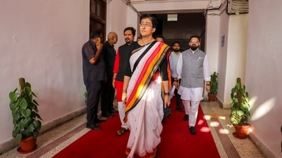 The Delhi Assembly witnessed high drama today as the ruling BJP clashed with the Aam Aadmi party over the so-called British-era "phansi ghar" (execution room) on the house premises. (PTI) The Delhi Assembly witnessed high drama today as the ruling BJP clashed with the Aam Aadmi party over the so-called British-era "phansi ghar" (execution room) on the house premises. (PTI)