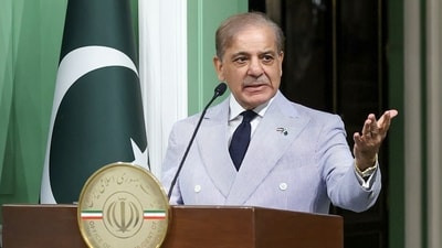 Pakistan's Prime Minister Shehbaz Sharif during a press conference in Tehran, Iran, on May 26, 2025. (File Photo/AP) Pakistan's Prime Minister Shehbaz Sharif during a press conference in Tehran, Iran, on May 26, 2025. (File Photo/AP)