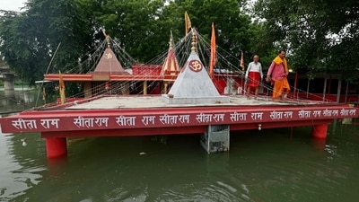 Due to the flood, about 6,583 people had to leave their homes and move to safer places, including relief camps and temporary shelters, as per reports. (AFP) Due to the flood, about 6,583 people had to leave their homes and move to safer places, including relief camps and temporary shelters, as per reports. (AFP)