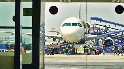 IndiGo Airlines has begun construction on a massive MRO facility at Bengaluru's Kempegowda International Airport. (HT Photo)
