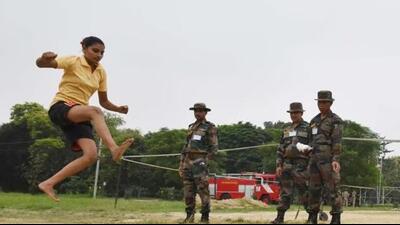 The notification only permits women to apply for Chennai’s Officers Training Academy in the Short Service Commission (SSC) course. (Dheeraj Dhawan/Hindustan Times)
