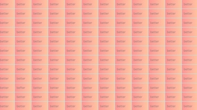 Can you spot the hidden word 'befter' amongst multiple rows of 'better'? Can you spot the hidden word 'befter' amongst multiple rows of 'better'?