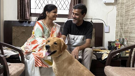 Ensconced in his living room, Mahesh Kumar, 60, is evaluating his life. (HT)