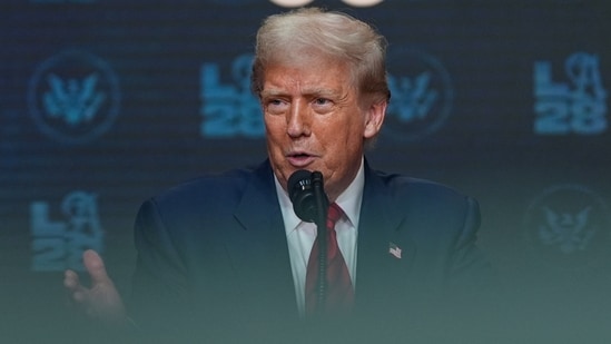President Donald Trump answers questions from reporters on the White House campus on August 5, 2025, in Washington. (AP)