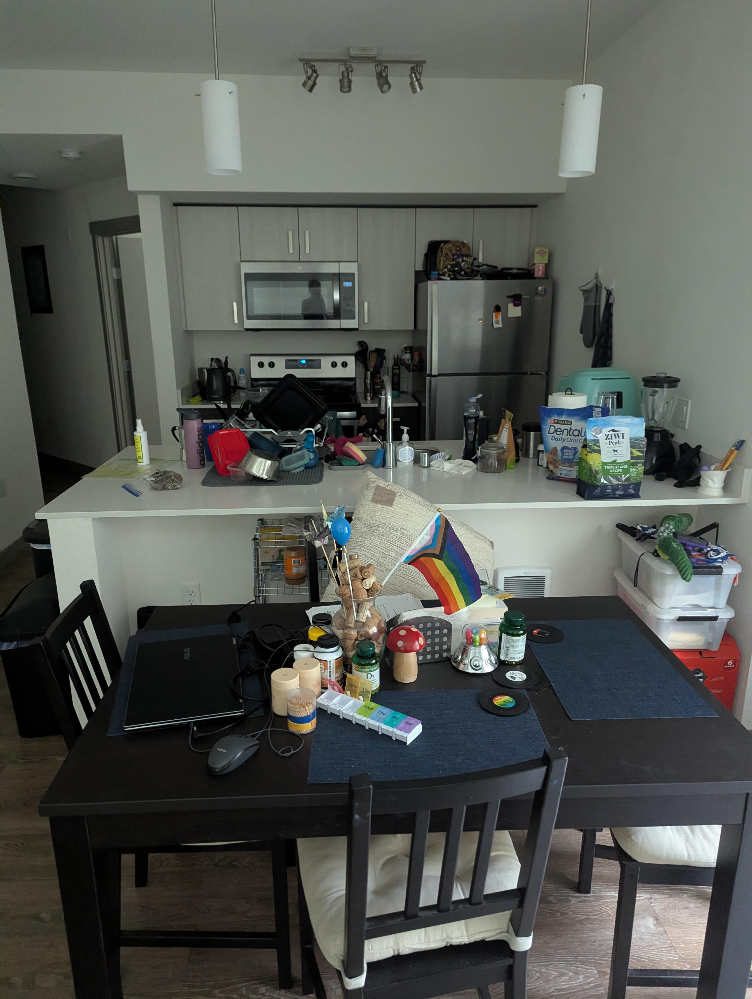 Can you spot the Shiba Inu in the crowded kitchen? (Reddit/ r/shiba) Can you spot the Shiba Inu in the crowded kitchen? (Reddit/ r/shiba)