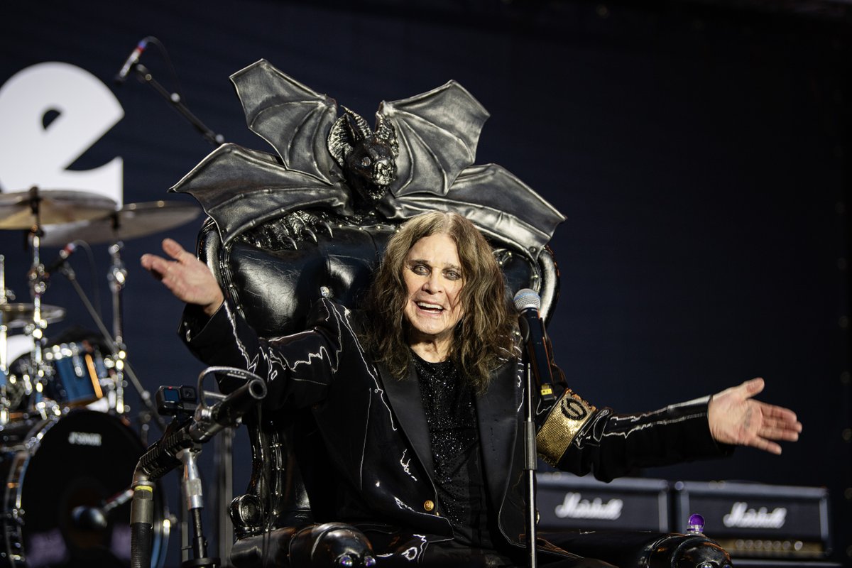 The Prince of Darkness at Black Sabbath's farewell show "Back to the Beginning" that took place in Birmingham, less than two weeks before the rock legend's death. (x/@gibsonguitar) The Prince of Darkness at Black Sabbath's farewell show "Back to the Beginning" that took place in Birmingham, less than two weeks before the rock legend's death. (x/@gibsonguitar)