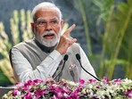 Prime Minister Narendra Modi addresses the gathering during the inauguration of MS Swaminathan Centenary International Conference at ICAR PUSA, in New Delhi, on Thursday. Prime Minister Narendra Modi addresses the gathering during the inauguration of MS Swaminathan Centenary International Conference at ICAR PUSA, in New Delhi, on Thursday.