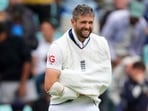 England's Chris Woakes on day five of the fifth cricket test match between England and India at The Kia Oval England's Chris Woakes on day five of the fifth cricket test match between England and India at The Kia Oval