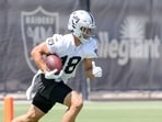 File photo of Jack Bech #18 of the Las Vegas Raiders File photo of Jack Bech #18 of the Las Vegas Raiders
