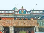Mumbai, India - February 6, 2017: Dramatic, Cinematic, Operatic Mumbai Heritage walk at New Roshan Talkies in Mumbai, India, on Monday, February 6, 2017. (Photo by Satyabrata Tripathy/ Hindustan Times) (Hindustan Times)