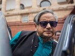Congress MP Shashi Tharoor outside Parliament in New Delhi. Congress MP Shashi Tharoor outside Parliament in New Delhi.