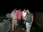 The accused was arrested after an encounter with the police on Thursday morning (HT Photo) The accused was arrested after an encounter with the police on Thursday morning (HT Photo)