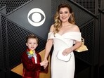 Kelly Clarkson with her son Remy Kelly Clarkson with her son Remy