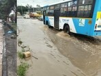 The Bengaluru City Traffic Police issued multiple advisories warning of slow-moving traffic due to stagnant water in several parts of the city. The Bengaluru City Traffic Police issued multiple advisories warning of slow-moving traffic due to stagnant water in several parts of the city.