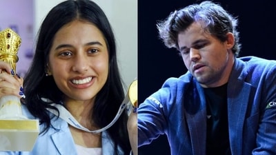 Divya Deshmukh spoke about her wish to face Magnus Carlsen. Divya Deshmukh spoke about her wish to face Magnus Carlsen.