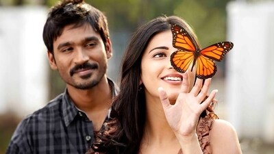Dhanush and Shruti Haasan co-starred in Aishwarya Rajinikanth's romantic drama 3. Dhanush and Shruti Haasan co-starred in Aishwarya Rajinikanth's romantic drama 3.