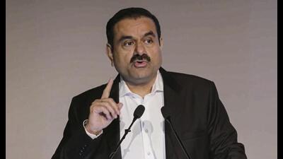 Adani Group chairman, Gautam Adani, speaks about his entrepreneurial journey, at IIM Lucknow. (PTI Photo)