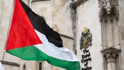 The government banned Palestine Action days after several of its activists broke into an air force base in southern England. (AFP) The government banned Palestine Action days after several of its activists broke into an air force base in southern England. (AFP)