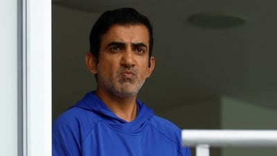 India head coach Gautam Gambhir looks on during practice (Action Images via Reuters)