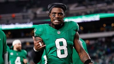 C.J. Gardner‑Johnson suffered an injury during a practice game. (X/@JamesSimoneNFL) C.J. Gardner‑Johnson suffered an injury during a practice game. (X/@JamesSimoneNFL)