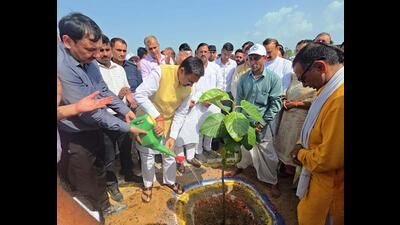 Haryana Vidhan Sabha speaker Harvinder Kalyan during an event in Karnal on Thursday. (HT Photo)