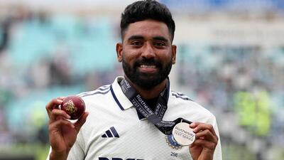 India bowler Mohammed Siraj. (Reuters)