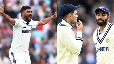 Has Mohammed Siraj pipped Jasprit Bumrah to become Shubman Gill and India's No. 1 Test bowler? (AFP) Has Mohammed Siraj pipped Jasprit Bumrah to become Shubman Gill and India's No. 1 Test bowler? (AFP)