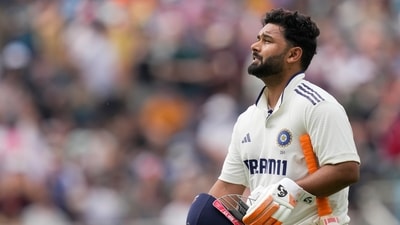 India's Rishabh Pant was injured during the Manchester Test match against England (PTI)
