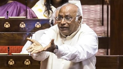 Congress chief Mallikarjun Kharge alleges ‘Vote Chori’ is being carried out strategically across several constituencies. (Sansad TV File) Congress chief Mallikarjun Kharge alleges ‘Vote Chori’ is being carried out strategically across several constituencies. (Sansad TV File)
