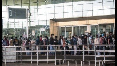 Post Covid, leisure travel has come back with a vengeance, and business travel has limped back, albeit at a much slower clip. Airports, some with improved facilities given the private-sector funds pouring in, have become more crowded (HT Photo)