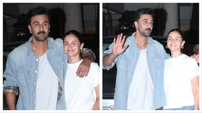 Ranbir Kapoor and Alia Bhatt were spotted outside Sanjay Leela Bhansali’s office in Mumbai. Ranbir Kapoor and Alia Bhatt were spotted outside Sanjay Leela Bhansali’s office in Mumbai.
