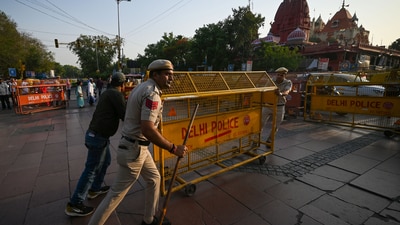 Security preparations also include intensified foot and night patrolling, plainclothes teams in sensitive areas, and multiple drills. (Sanchit Khanna/HT)