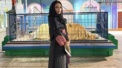 Sobhita Dhulipala seemed to have fun during her trip to Tamil Nadu recently. Sobhita Dhulipala seemed to have fun during her trip to Tamil Nadu recently.