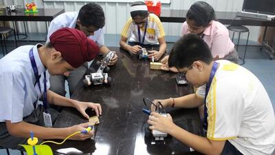 Students at a skill lab in a school in Ludhiana. (HT Photo) Students at a skill lab in a school in Ludhiana. (HT Photo)