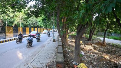 The GMDA will develop green belts of sector-31/40 dividing road near Jal Vayu Vihar in Gurugram. (Parveen Kumar/Ht Photo) The GMDA will develop green belts of sector-31/40 dividing road near Jal Vayu Vihar in Gurugram. (Parveen Kumar/Ht Photo)