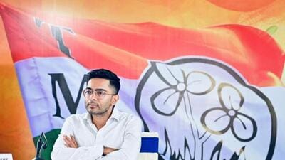 Trinamool Congress national general secretary and MP Abhishek Banerjee during a virtual meeting with party leaders in Kolkata, India on Tuesday (AITC Photo) Trinamool Congress national general secretary and MP Abhishek Banerjee during a virtual meeting with party leaders in Kolkata, India on Tuesday (AITC Photo)