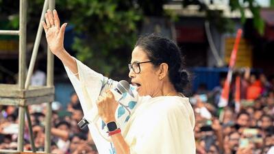 West Bengal chief minister Mamata Banerjee at an administrative programme in West Bengal’s Jhargram district. (ANI) West Bengal chief minister Mamata Banerjee at an administrative programme in West Bengal’s Jhargram district. (ANI)