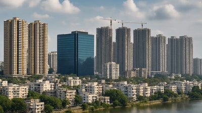India’s housing price index rose to 132 in March 2025, up 8 points YoY, driven by steady demand across 13 major cities, a REA India–ISB report said. (Representational Image) (ChatGPT) India’s housing price index rose to 132 in March 2025, up 8 points YoY, driven by steady demand across 13 major cities, a REA India–ISB report said. (Representational Image) (ChatGPT)