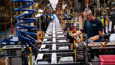 Appliance maker Whirlpool says its plants produced fewer products so far this year. Appliance maker Whirlpool says its plants produced fewer products so far this year.