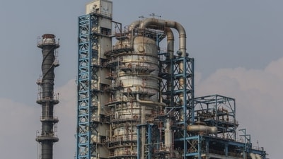 An oil refinery operated by Hindustan Petroleum Corp., Mumbai, April 4. An oil refinery operated by Hindustan Petroleum Corp., Mumbai, April 4.