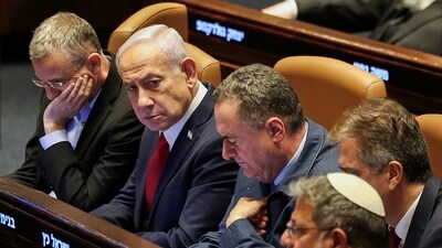 File photo: Israeli Prime Minister Benjamin Netanyahu attends a discussion at the plenum in the Knesset, Israel's parliament. (REUTERS)
