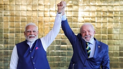 Prime Minister Narendra Modi met Brazilian President Luiz Inácio Lula da Silva during a state visit to Brazil in July. (ANI) Prime Minister Narendra Modi met Brazilian President Luiz Inácio Lula da Silva during a state visit to Brazil in July. (ANI)