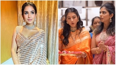 Let Radhika Merchant's ethnic looks inspire your Rakhi 2025 outfit. Let Radhika Merchant's ethnic looks inspire your Rakhi 2025 outfit.