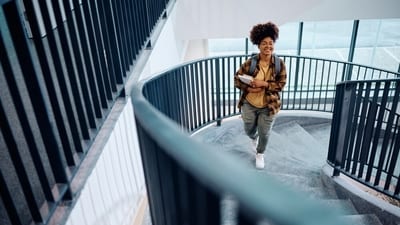 Avoid lift and take the stairs. (Shutterstock)